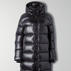 TNA Aritzia Superpuff Jacket High Gloss XXS Long